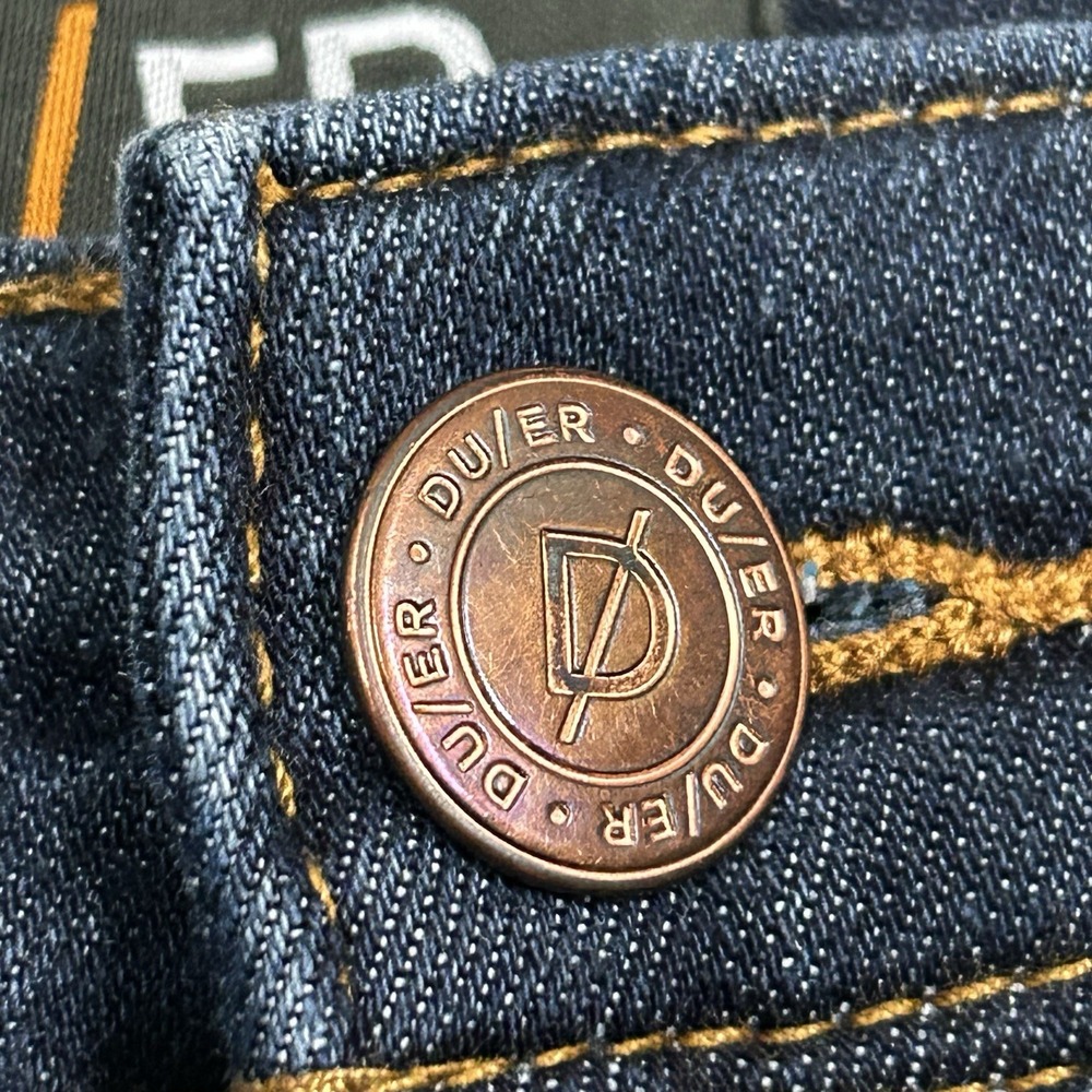DU/ER L2X Slim Fit Jeans Mens 36X30 (Fits 36X29) Blue Denim Flex Waist DUER - Picture 7 of 13